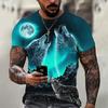 Wolf Graphic T Shirts Men's 3D Print T-shirt Summer Short Sleeve Oversized Men Clothing Harajuku Male Tops Casual Streetwear