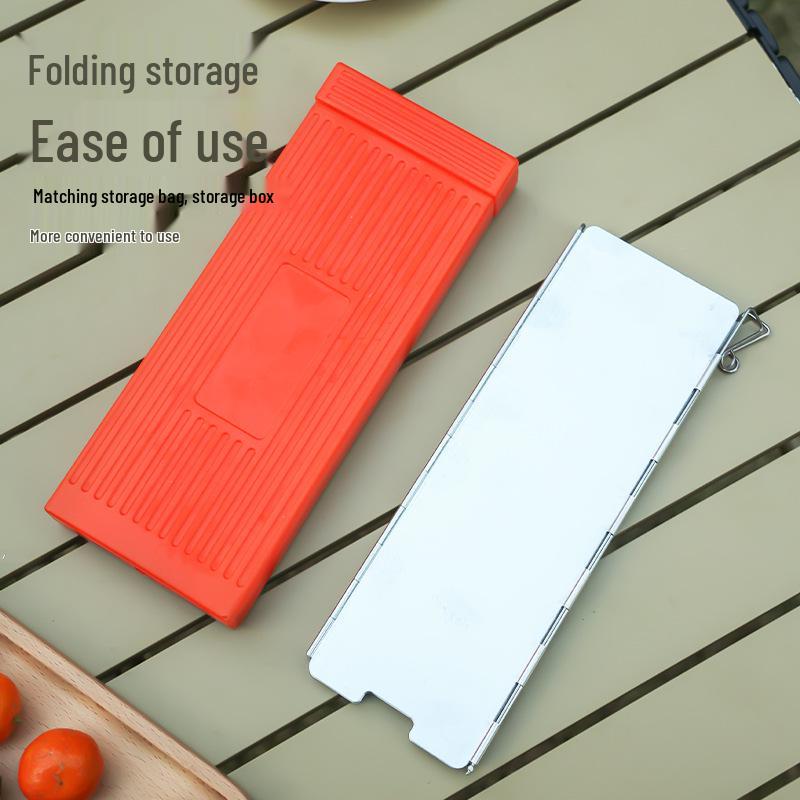 Outdoor Ultra-Light Aluminum Alloy Windshield for Folding Stove - 8/10 Pieces