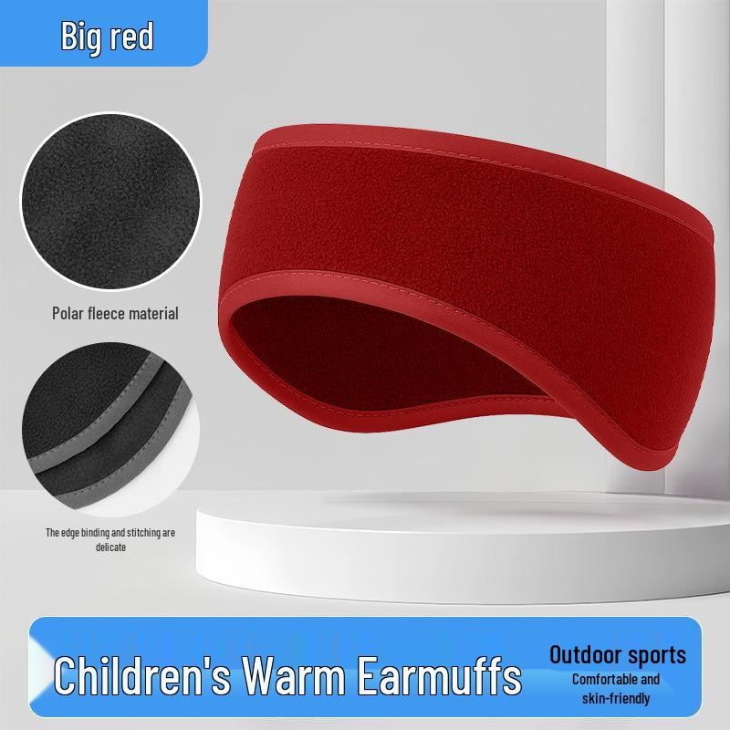 Children's Winter Ear Warmer Headband: Thick Fleece, Windproof, Cold-Proof for Running, Skiing, and Cycling.