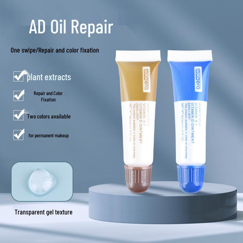 AD Microblading Oil Repair Gel for Eyebrows, Lips, and Eyeliner - Ice Crystal Essence for Tattoo Color Fixation