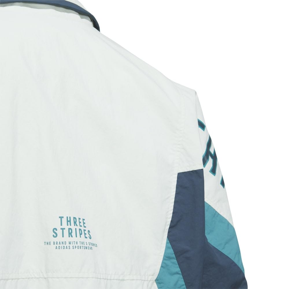 Adidas JSY33 Linen Green Jersey Top with Oversized Jacket Size M Men's Wording, Fit, Full-Zip (IS5148),