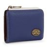 Carteira Compacta Snoopy com Moedas Passaporte Personagem Estilo Antigo Fofo Feminina Zíper em L, Porta-Moedas, Bolso, Broche, Mercadoria, (Azul)