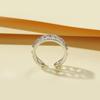 Lindon Classic 925 Sterling Silver Zircon Ring Ladies Jewelry Wedding Promise Party Gift