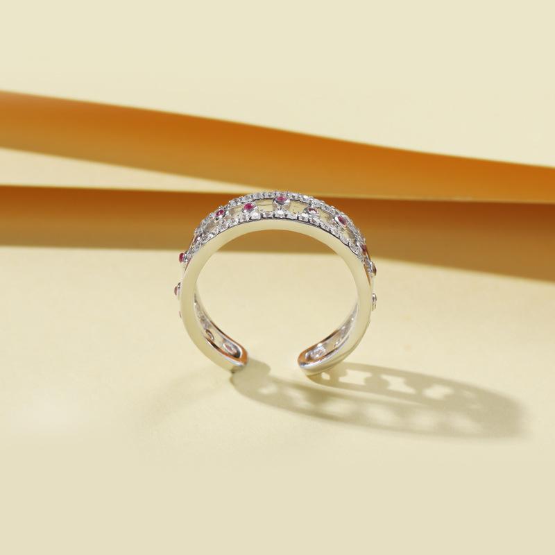 Lindon Classic 925 Sterling Silver Zircon Ring Ladies Jewelry Wedding Promise Party Gift