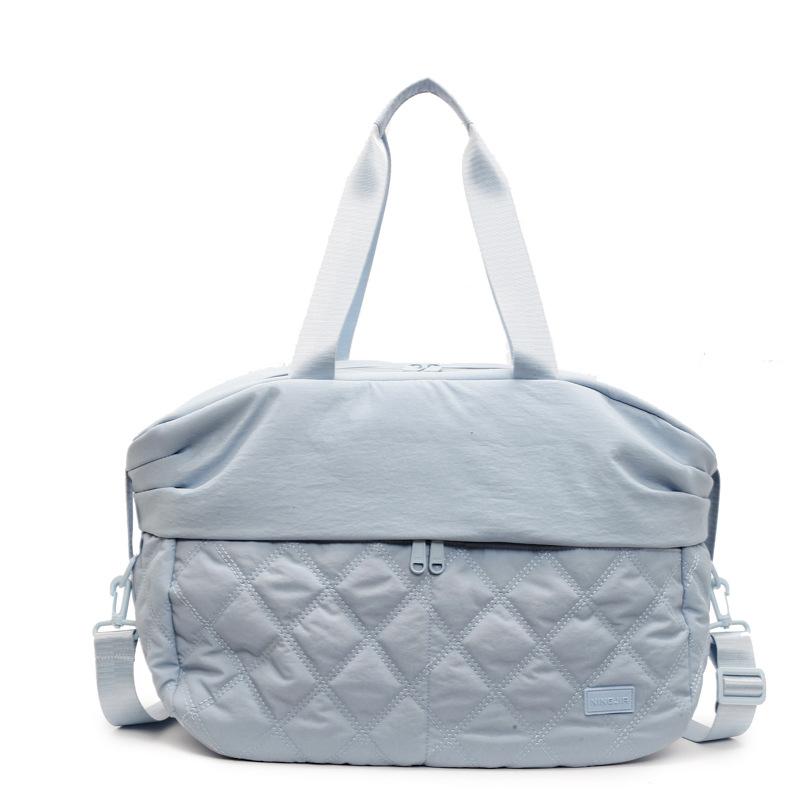 New large-capacity travel bag, diamond embroidery thread boarding bag, short-haul luggage bag, shoulder crossbody mother and baby bag.