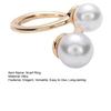 Faux Pearl Neckerchief Ring Women Metal Scarf Holder Elegant Silk Scarf Ring Clip Fashion