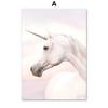 Lila Thema Wandkunst Leinwand Bilder Strand Pfingstrose Prinzessin Einhorn Poster Drucke Innengemälde Bild für Wohnzimmer Dekor