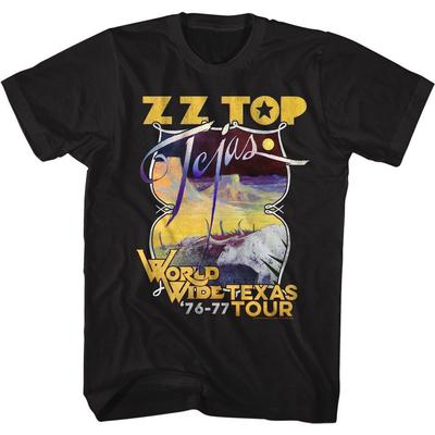 ZZ Top Tejas Tour Musik T-shirt Toppar T-shirts Herr Dam Unisex