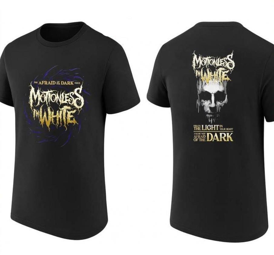 Afraid of the Dark Motionless In White 2026 tour shirt