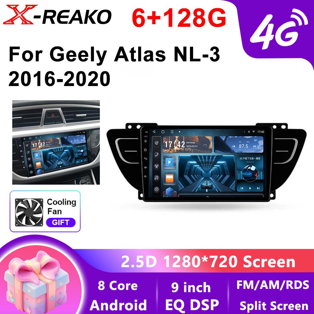 Autoradio Multimedia Video Player Für Geely Atlas NL-3 2016 2017 2018 2019 2020 GPS Navigation Player Werkzeuge Stereo Carplay BT