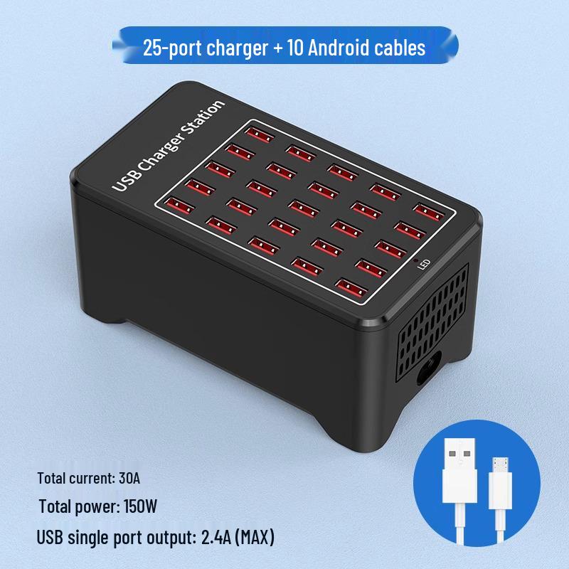 Multi-Port USB Fast Charger: Smart Desktop Charging Station for Multiple Devices