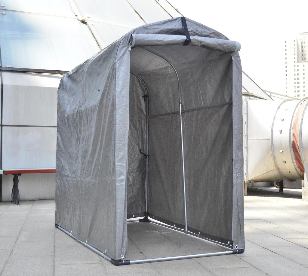 Kapler Bike Bicycle Storage Bike Cycle Small Outdoor Storage Bicycle PE UV Heat 2000mm Water Home Outdoor For One 94x156x180cm Shed, Tent, Garage,