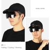 Polarized Clip Sunglasses for Men Women Rimless Flip Up Driving Glasses UV Protection Shades for Beach Fishing