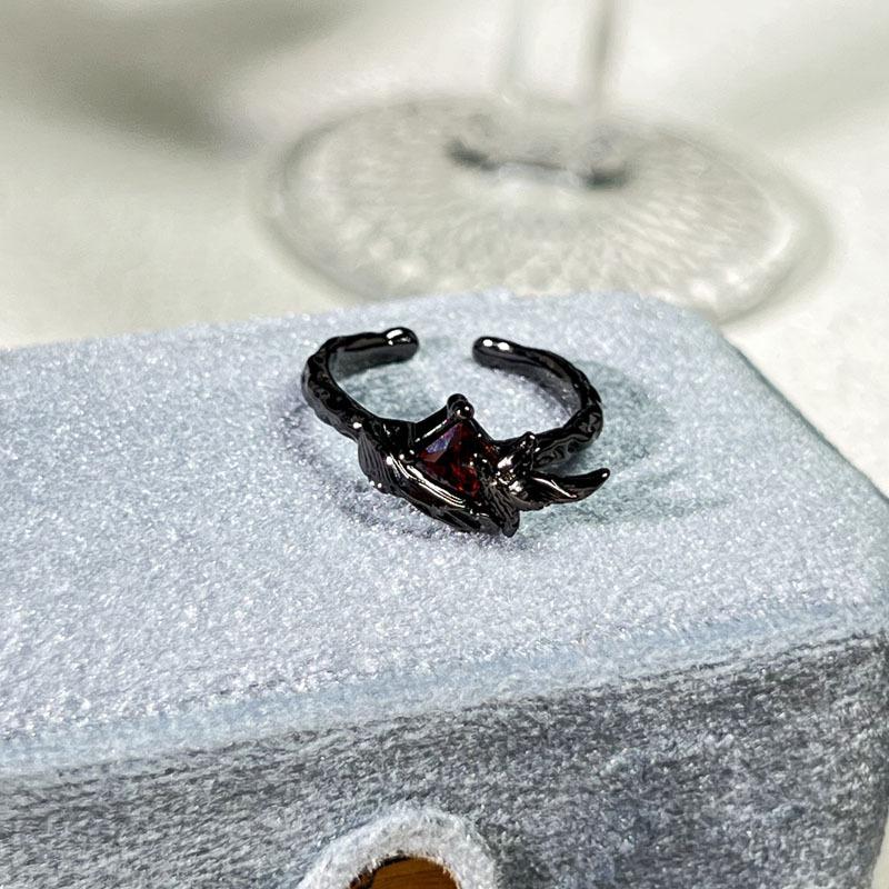 Halloween Themed Dark Vibe Ghost Spider Personality Ring Genderless Punk Niche Trendy Cool Ring