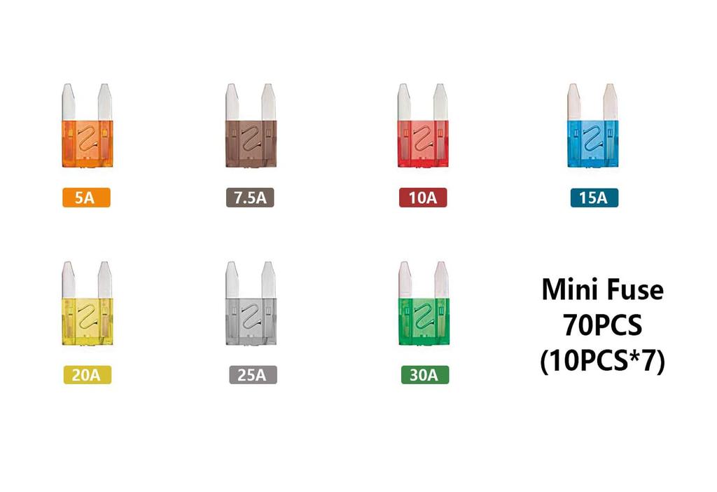 JUTOSU Blade Fuse, Car Blade Fuse APM/ATM Universal Car Fuse