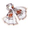 A-S029 Floral Satin Long Scarf