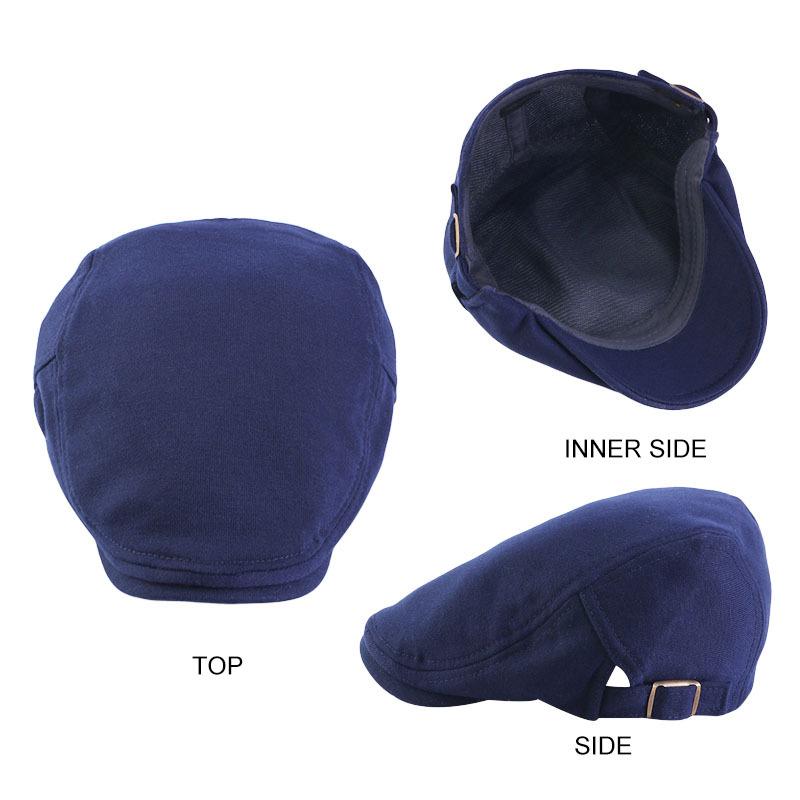 Spring and Summer Trendy Cotton Hat Men's Solid Color Duck Tongue Beret, Forward Hat, Fashion Casual Hat JDBLM-