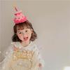 Birthday Hat with Veil Headband for Girls - Party Headwear and Photo Props