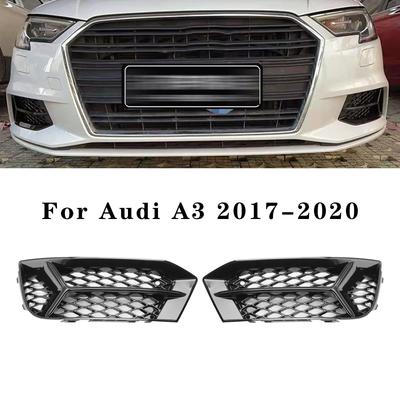 Přední mřížka nárazníku kryt mlhového světla rámeček lampy ozdobná lišta pasuje A3 2017-2020