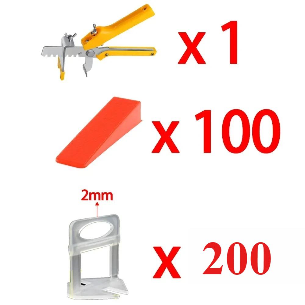 1/1.1/1/1.1/1mm Wall Floor Tile Leveling System Clips Ceramic Leveler Spacer Plier Wadge Kit for Tile Laying Construction Tools