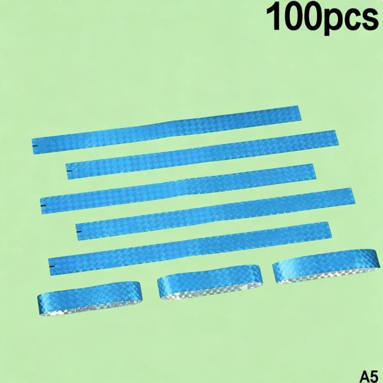 100Pcs Holographic Vip Wristbands Waterproof And Tear Resistant Design Perfect For Concerts Festivals Parties Events