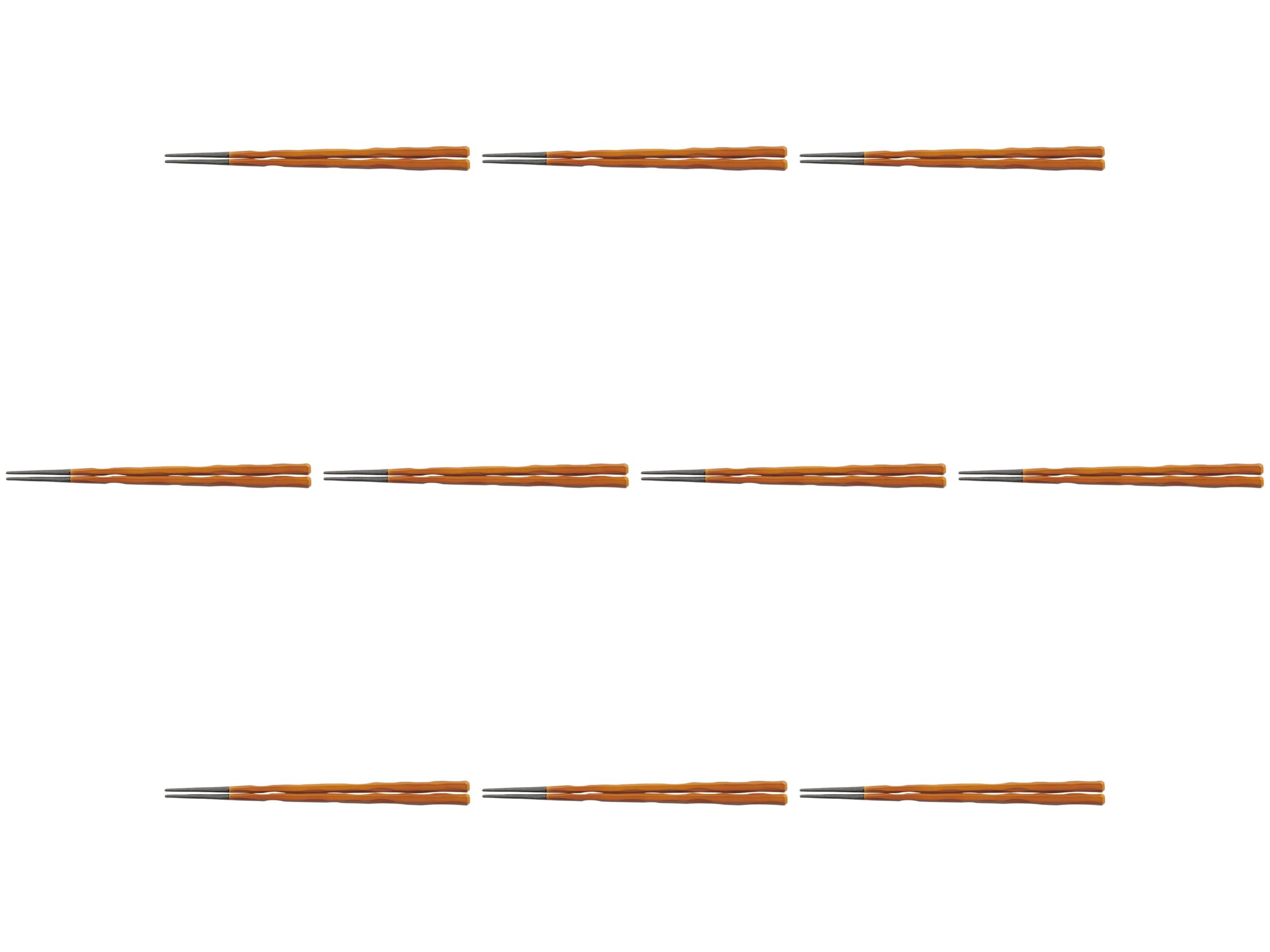 

Set of 10 Hexagonal Shunkei x x Wooden Setomonohonpo Chopsticks, 24.0cm, (Two Coats) [24 0.9 0.9cm] Chopsticks,