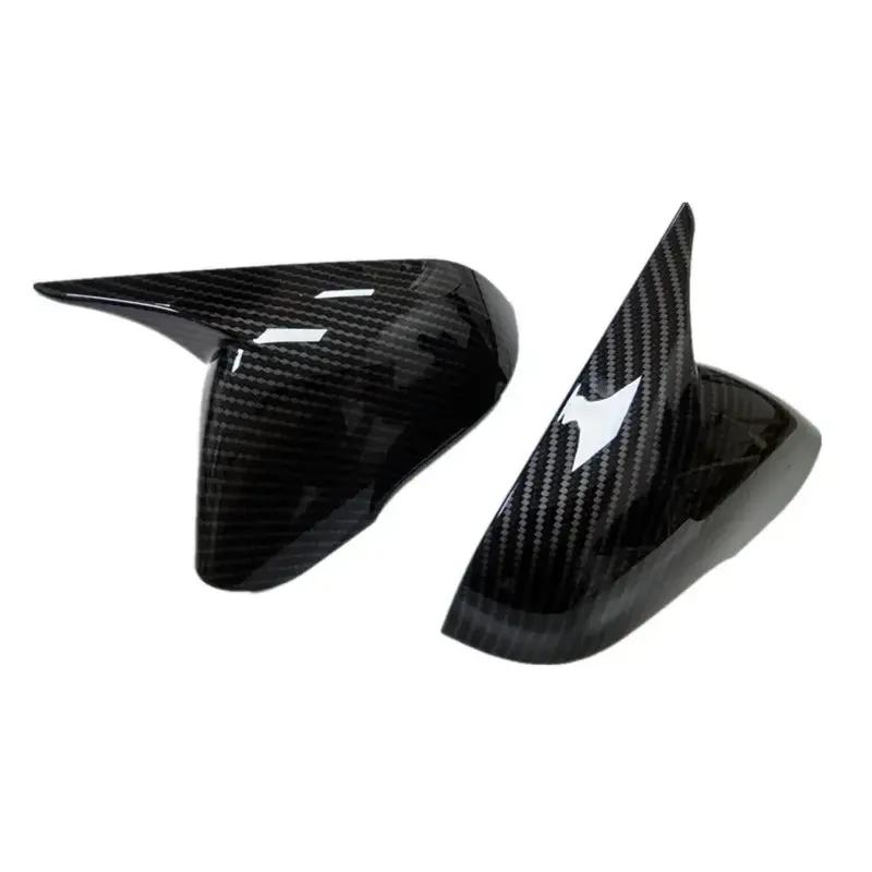 For Hyundai Sonata 2015 2016 2017 2018  ABS Car Rearview Side Mirror Cover Wing Cap Exterior Door Trim Adhesive Sticker