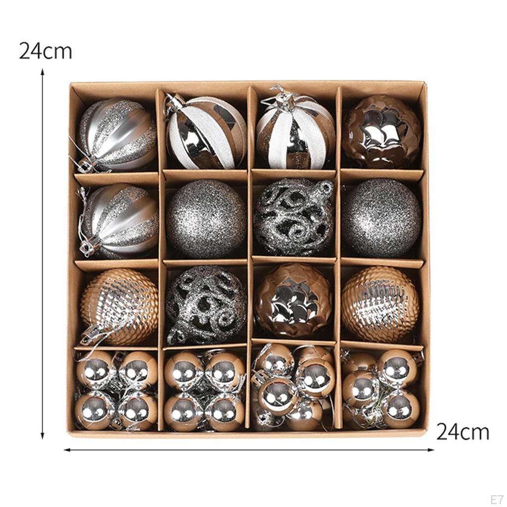 36 kusů Vánoční koule Ozdoby Dekorace na stromeček Potřeby pro párty Ozdoby pro