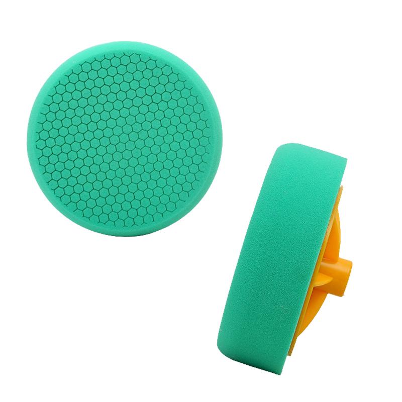 6-Inch Car Polishing Sponge Honeycomb Polishing Pad For Wheel Waxing Diy Car Paint Buffing Pad Automotive Detailing зелёный