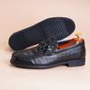 Men's shoes spring 2025 new trend men's leather shoes soft sole one pedal versatile Korean version of business casual shoes