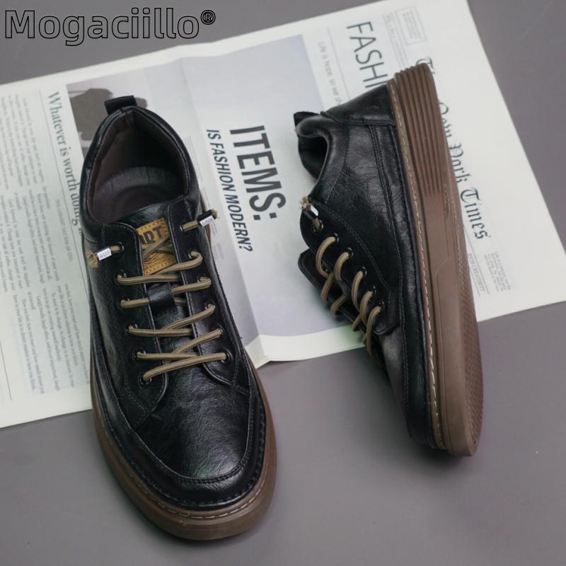 Fashion Official Website Hot Selling Men's Leather Casual Shoes Trend Oxford Shoes Office Men's Business Shoes Versatile Classic