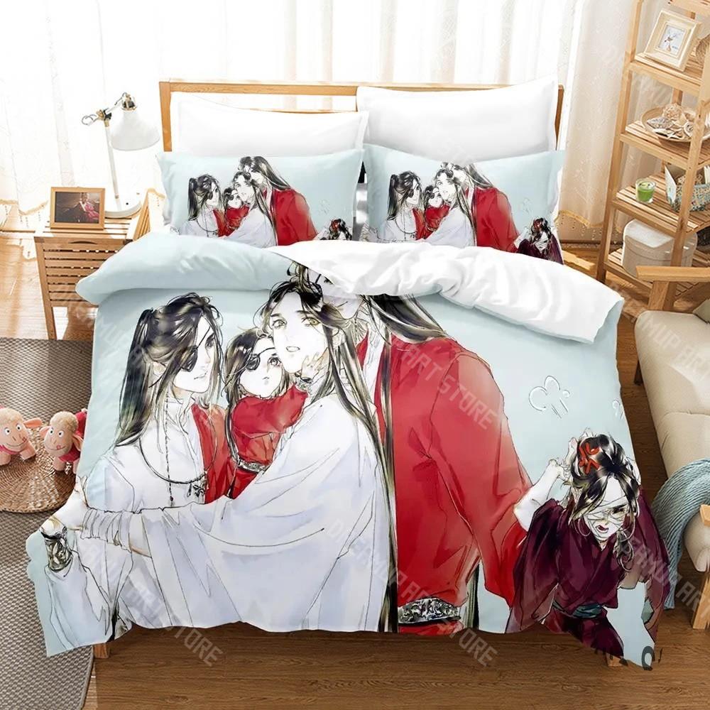 Heaven Official's Blessing Tian Guan Ci Fu Bedding Set for Boys Girls Duvet Cover Twin Queen King Full Single Double Sizes