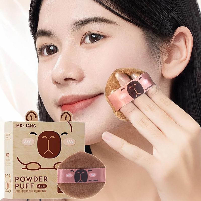 Cartoon Capybara Makeup Sponge Puff Makeup Concealer Super Soft Elastic Cotton Face Base Make Up Cosmetic Puff Beauty Tools