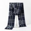 2025 Autumn/Winter New Men'S Cashmere Scarf Thickened, Stylish, European And American Men'S Classic Stripe