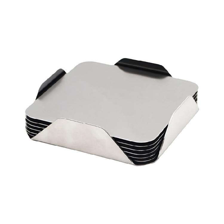 

Multipurpose Metal Drink Coaster With Holder Nonslip Heat Resistant Can Also Serve As A Decorative Tray For Small Items