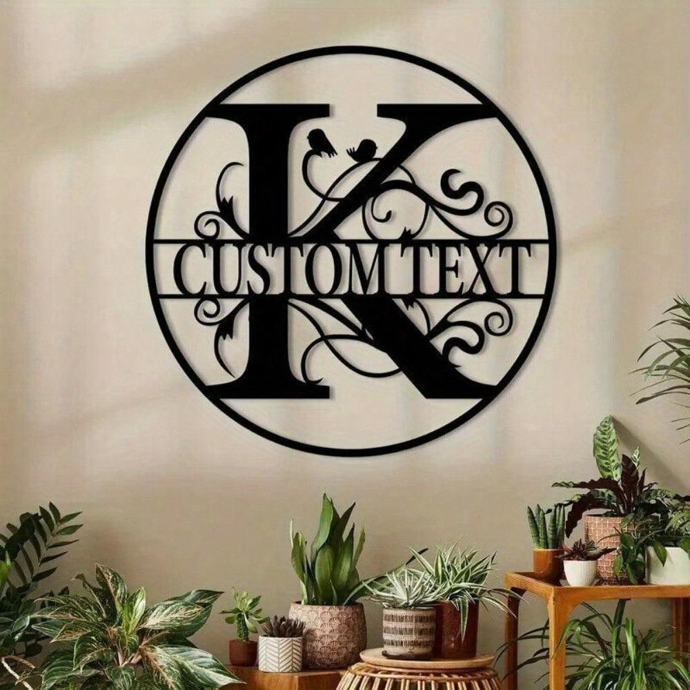 Custom Metal Letter Sign, Personalized Name Plate for Wall Decor, Birthday Gift, Housewarming, Wedding, Party Decoration