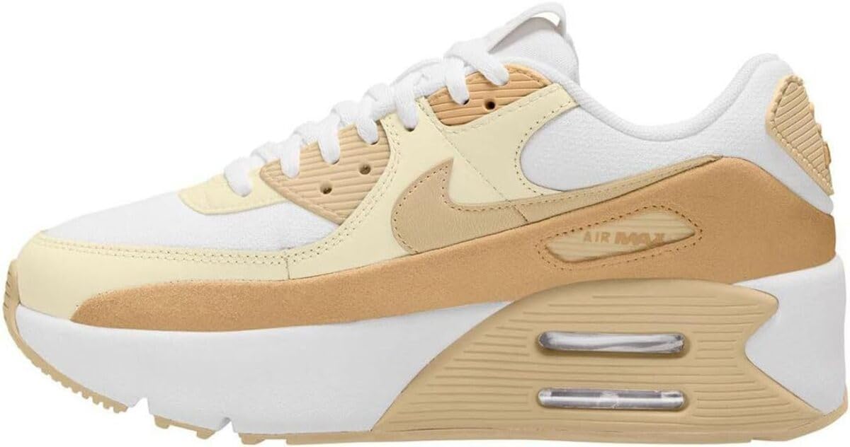 Nike Air Max 90 LV8 Size W, White/Team Gold, FD4328-112, 23.0cm