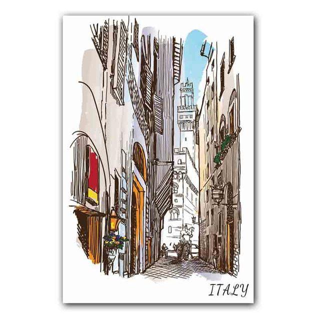 Landscape Oil Painting Famous Architectural Art Canvas Painting Gift Painting Living Room Corridor Study Home Decoration Mural No Frame
