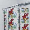 Hand-Painted Mushroom Shower Curtain Set Waterproof Bathroom Decoration Customizable Size Available Decorative Kitchen Towel, Te