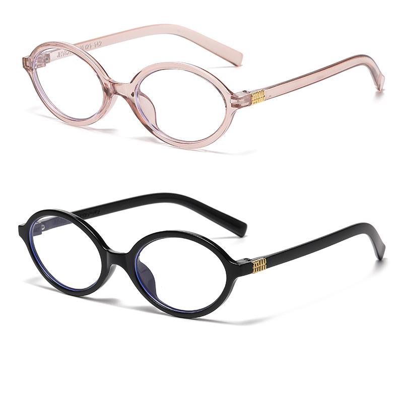 2pcs New Fashion Oval Anti Blue Light Blocking Glasses Women s Clear Anti Radiation Filter Glasses Anti Radiation Eyeglass