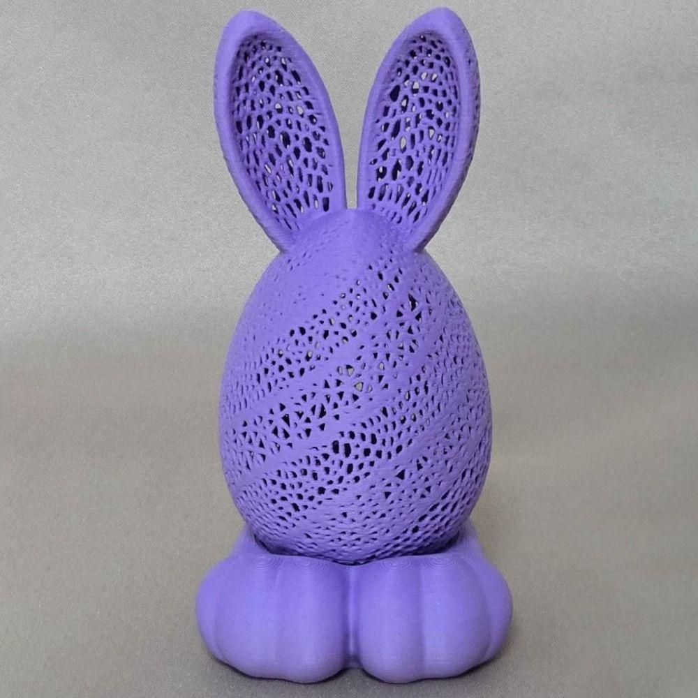Cartoon 3D Printing Easter Rabbit Hollow Out Egg Candle Holder  Easter Decoration