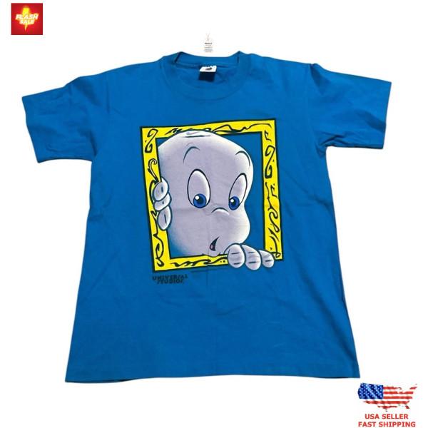 Vintage Casper the Friendly Ghost TShirt Universal Studios 90s Single Stitch Tee Unisex T-Shirt S