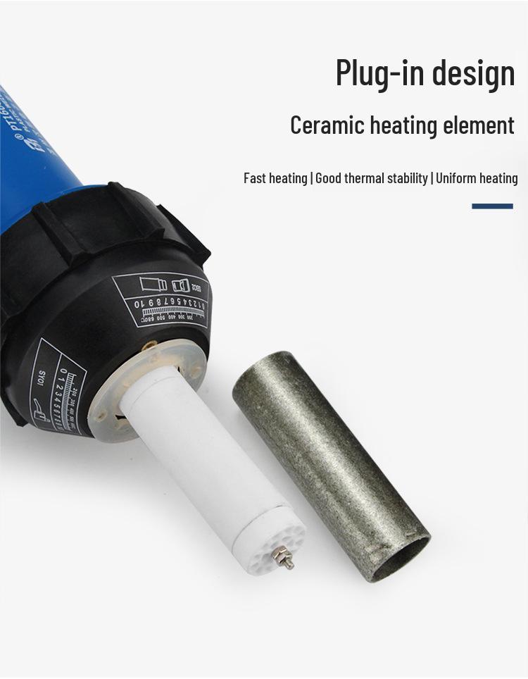 High-Power Plastic Welding Gun: Hot Air Tool for PVC Flooring, Leather, PP Sheets, PE Pipes, and PPR Plastics