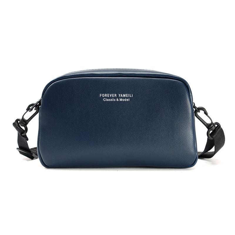 

Модная женская сумка кроссбоди с клапаном, женская плечевая сумка из кожи, женский дизайн, сумка на молнии для телефона, высокое качество, для поездок темно-синий