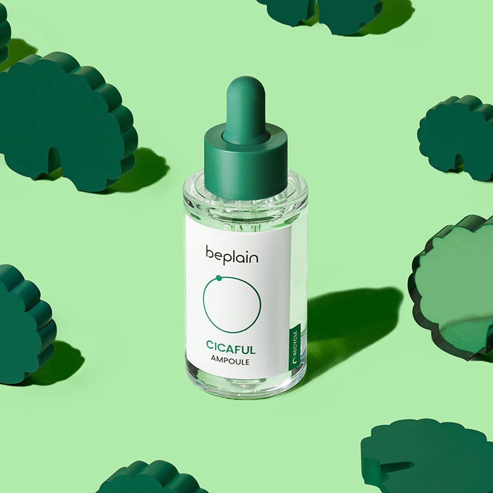 BEPLAIN Cicaful Ampoule 1st Generation 30ml Centella Asiatica Soothing Hydrating Sensitive Skin Barrier Care