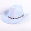 Nieuwe kleur western cowboyhoed heren en dames veelzijdige eenvoudige wind brede rand hoge hoed zonnehoed