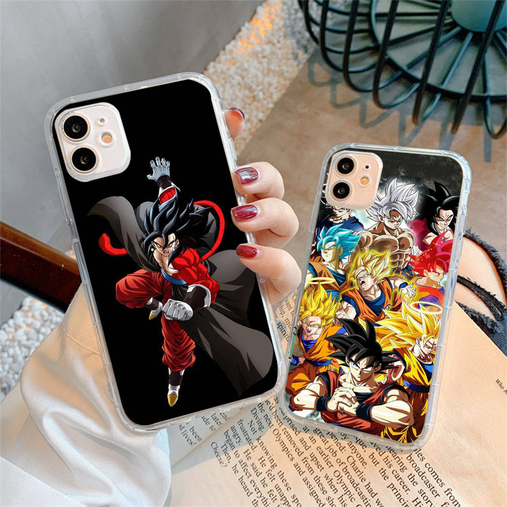 Case for Samsung A04 A14 A23 A34 A54 M23 M33 M52 M53 Realme 10 9 C30S C35 C55 VIVO Y02S Y21 Y51 X80 Pro Transparent Cover WI55 Dragon Z Ball