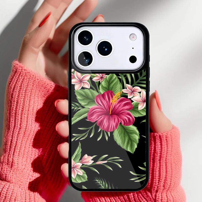 

Monstera Flower Tropical Green Leaves Phone Case for iPhone 17 Air 16e 15 14 13 Pro Max Back Cover for 12 11 Pro Coque iPhone 13 Pro Max