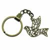 Vintage Bi Insekt Charme Sommerfugl Nøglering Fugl Antik Dyr Nøglering 30mm