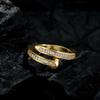 Mode Mode-Design Zirkon Nagelring Eleganter Damen Öffnungsverstellbarer Tägliche Arbeitsaccessoires Ringe für Damen